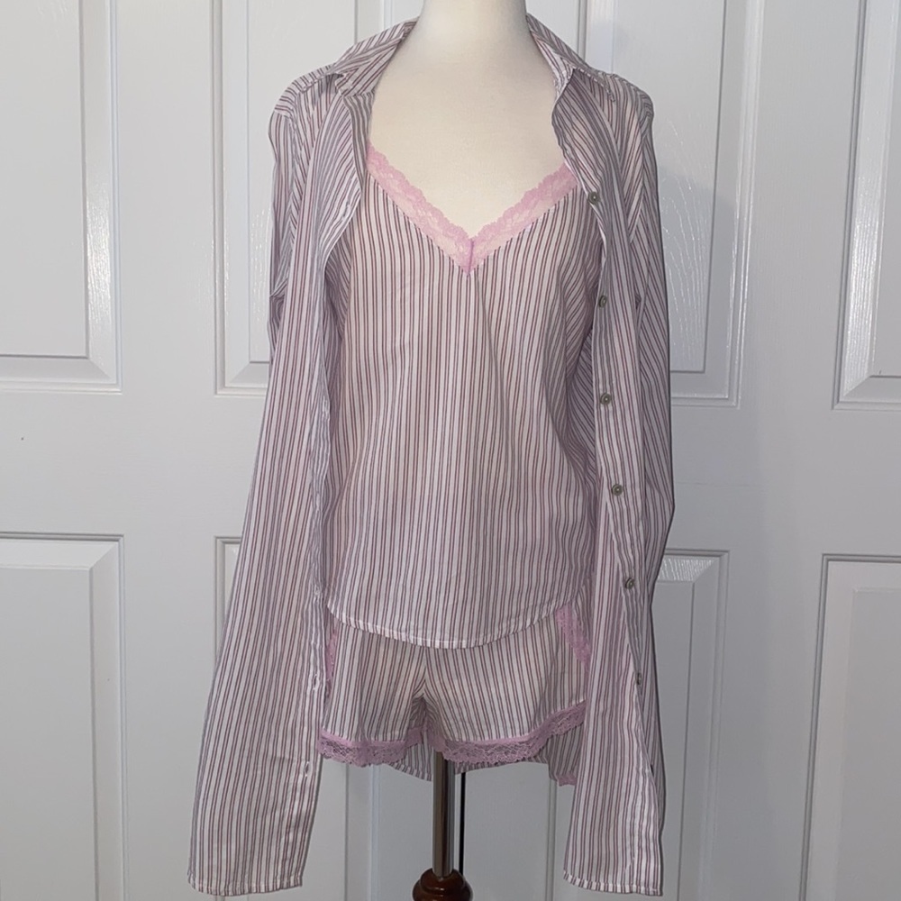 Victoria’s Secret 3 Piece Cami Sleep Shirt Bundle Size M - Picture 2 of 10